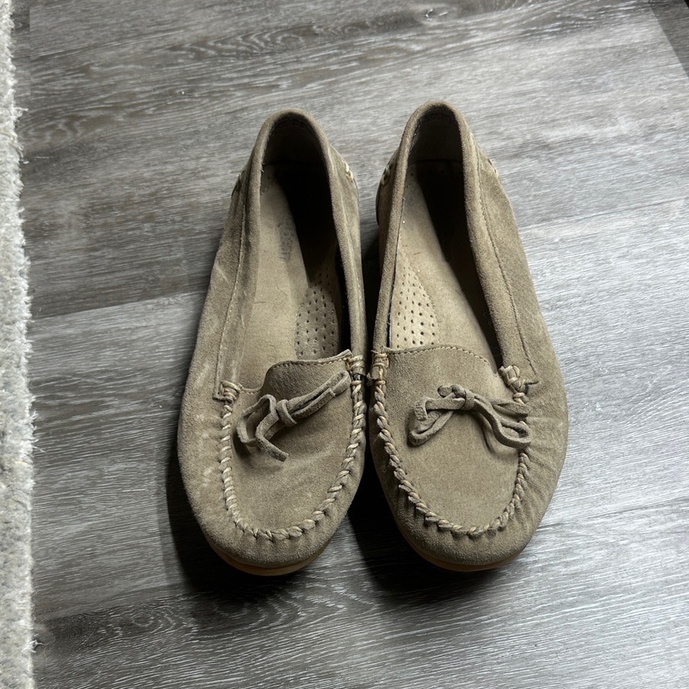 L.L. Bean Women's Tan Suede Loafers
